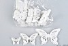 BUTTERFLY WOODEN WHITE ASSORTED SET OF 20