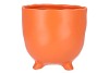 ST TROPEZ ORANGE MAT POT 18X17CM