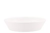 CERAMIC BOWL WHITE SHINY LOW ROUND 25CM