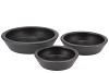CERAMIC BOWL GRAPHITE ROUND LOW 20X5CM