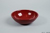 BOWL SPHERE SHADED LOW WINE RED 20X7CM