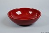 BOWL SPHERE SHADED LOW WINE RED 25X8CM