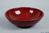 BOWL SPHERE SHADED LOW WINE RED 30X9CM