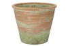 CEMENT POT OUD GROEN ROOD 27X22CM NM