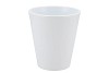 CERAMIC WHITE SHINY POT ORCHID 15X15CM