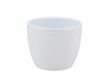 CERAMIC WHITE SHINY POT 8CM NM