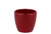 CERAMIC WINE RED SHINY POT 7X6CM