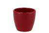 CERAMIC WINE RED SHINY POT 8X7,5CM
