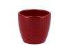 CERAMIC WINE RED SHINY POT 10X8,5CM