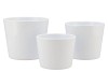 KERAMIK 3-TEILIG WEIß GLANZ KONISCH 15CM