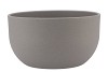 CERAMIC GREY STRUCTURE BOWL ORCHID 26X15CM