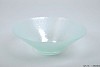 GLASS BOWL RIBBED CONICAL 19X6,5CM