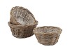 RATTAN BOWL BASKET P/3 D30XH14CM NM