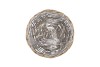 WICKER BOWL BASKET ROUND GREY 24X11CM
