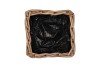 ROTAN SCHAALMAND VIERKANT 20X20X9CM