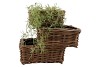ROTAN SCHAALMAND VIERKANT 20X20X9CM