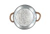 ZINC CORDE COUPE ROND + ANSES 21X9CM