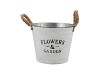 ZINK TOUW POT ROND + OREN 17X15CM