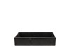 MELAMINE GREY BOWL SQUARE 20X20X4CM NM