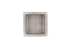 CONCRETE GREY POT SQUARE 9X9X9CM