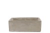 CONCRETE GREY BOWL SQUARE 20X20X7CM
