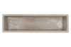 CONCRETE GREY BOWL RECTANGLE 40X11X13CM