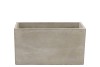 CONCRETE GREY BOWL RECTANGLE 26X13X14CM
