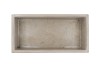 CONCRETE GREY BOWL RECTANGLE 26X13X14CM