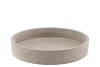 CONCRETE GREY BOWL ROUND 25X5CM