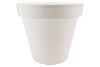 PLASTIC WHITE POT WIDE EDGE 80CM