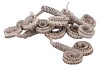 NATURE PALM MULE RING WHITEWASH SET OF 30