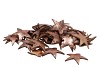 NATURE COCONUT SHELL STAR COPPER 5CM SET OF 50