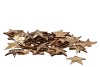 NATURE COCONUT SHELL STAR GOLD 5CM SET OF 50