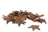 NATURE COCONUT SHELL STAR 5CM SET OF 50