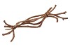 NATURE TWISTED 2-3CM L60CM NATURAL SET OF 5