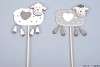 SHEEP ON PIN LAYING 11X8X1CM L59CM ASSORTED A PIECE