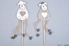 SHEEP ON PIN STANDING 14X8X2CM L59CM ASSORTED A PIECE