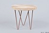 HOCKER HOLZ/METALL 20X18CM
