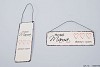 LABEL ÉTIQUETTE EN MÉTAL AVEC TEXTE "HOTEL MAMA"  5X15CM ASSORTI PAR PIÈCE
