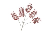 SILK PALM LEAF DUSTY PINK  125CM  NM