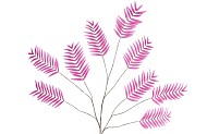 SILK PALM LEAF FUCHSIA 150CM NM