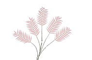 SILK PALM LEAF LIGHT PINK 125CM NM