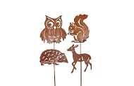 RUSTY GARDENSTICK AUTUMN ASS 9X15X45CM