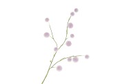 SILK FLOCKY FRUIT PURPLE 80CM NM