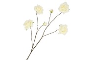 SILK ROSES WILD WHITE 126CM NM