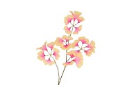 SILK GINKGO ORANGE 85CM