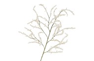 SILK FLOCKY POWDER FLOWER SPRAY WHITE 126CM NM