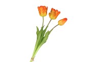 SILK TULIP BOUQUET ORANGE 26X47CM NM