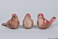 VOGEL GLAZUUR ROOD 16X7X10CM