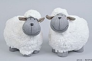 SCHAAP ZWART/WIT 21X12X18CM ASSORTI PER STUK